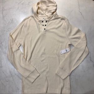 GAP LONG SLEEVE V-NECK HOODED THERMAL